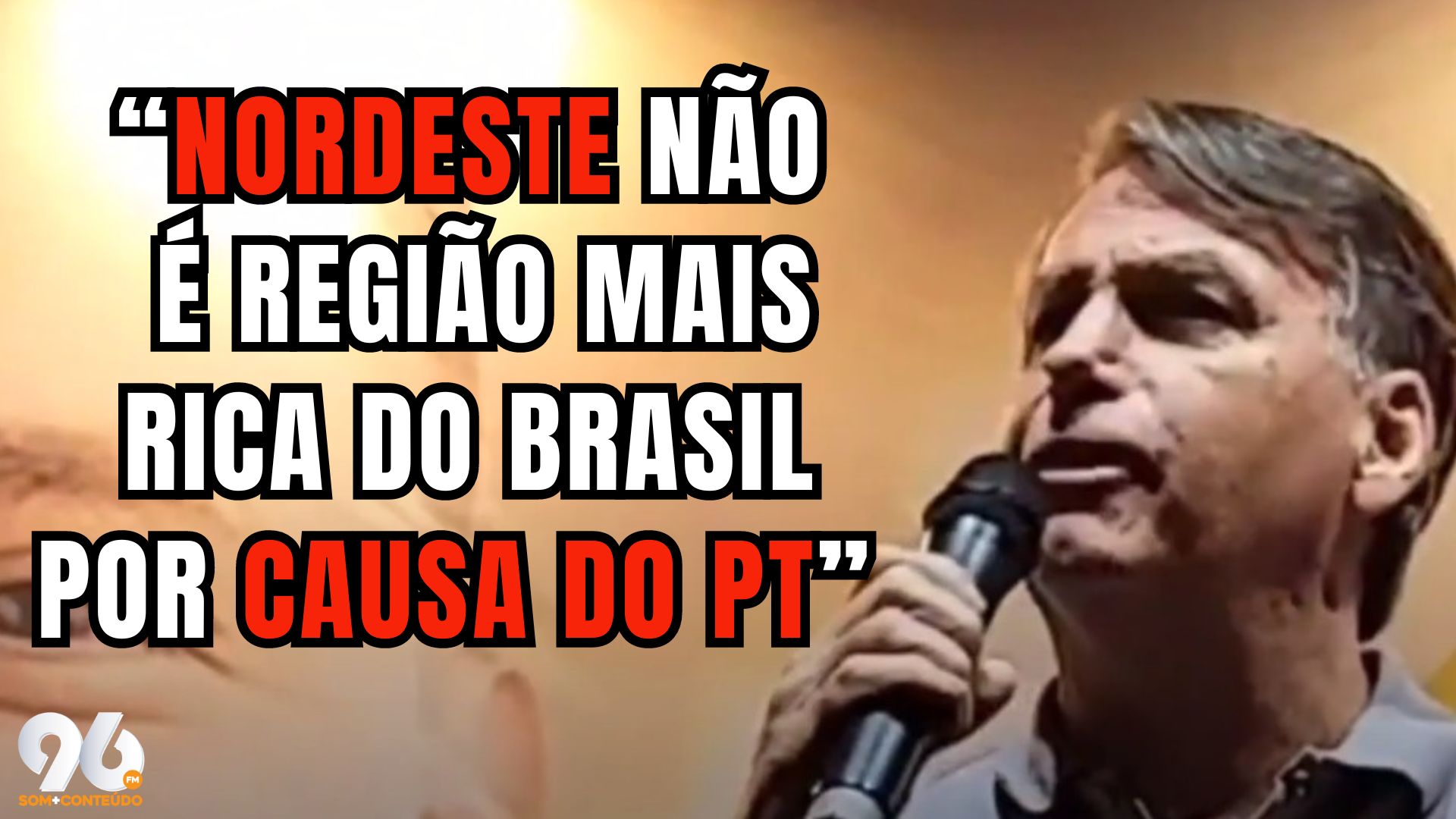 [VIDEO] Bolsonaro revela torcida para o ABC e afirma que prefeitos foram enganados: "Nordeste deveria ser rico"