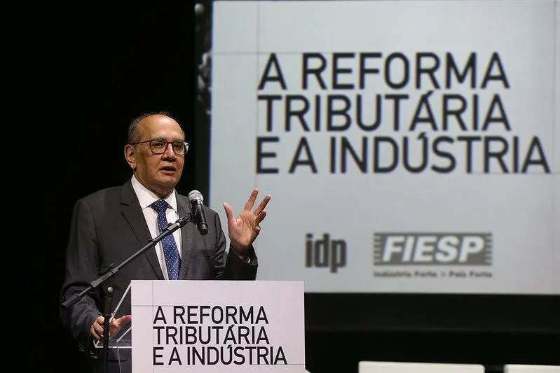 Gilmar Mendes diz que reforma tributária diminuirá judicialização de casos no Supremo