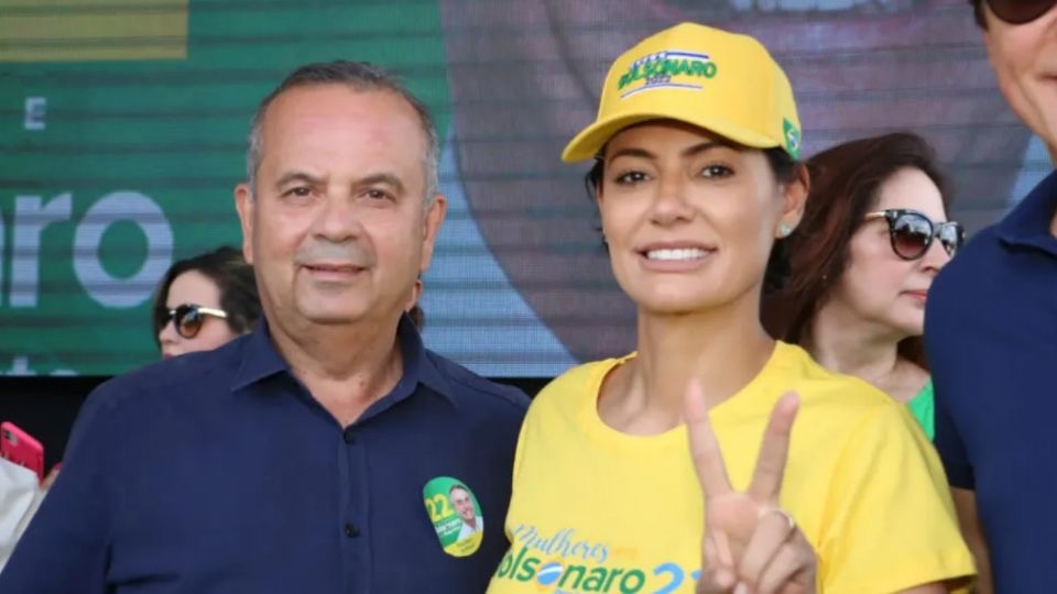 Rogério Marinho e Michele Bolsonaro | Foto: Divulgação