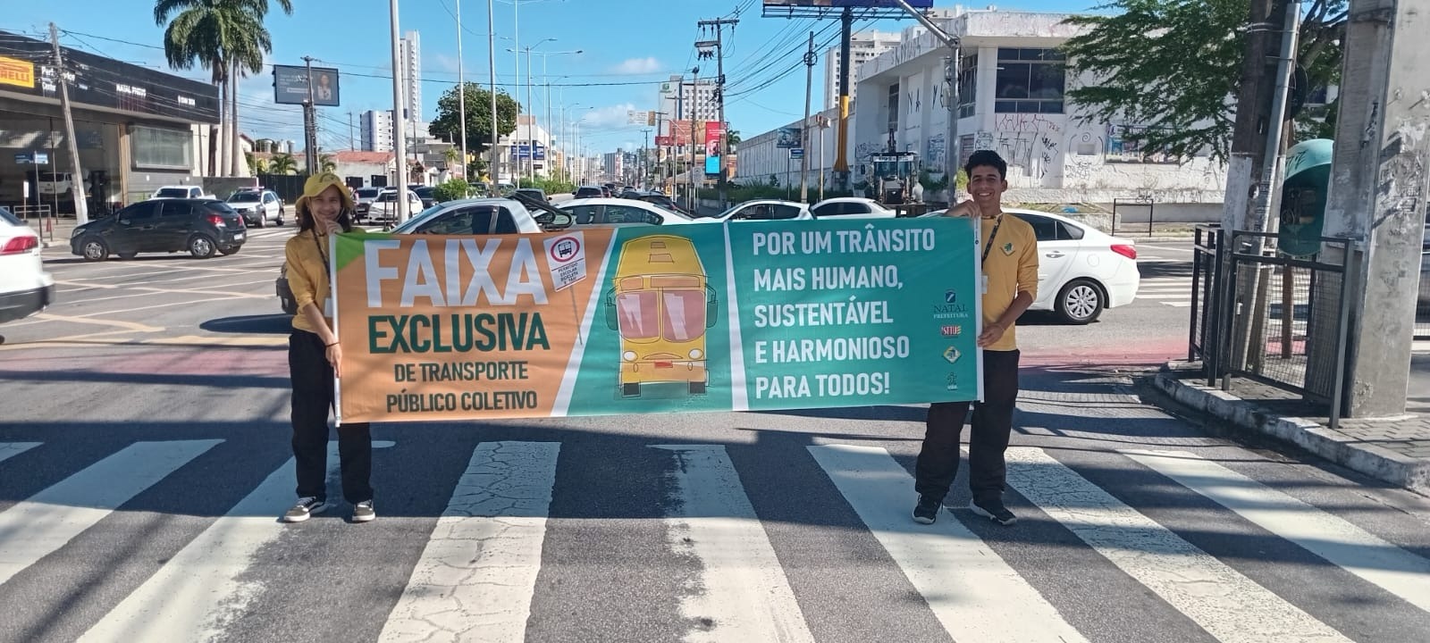 STTU prossegue com ação educativa sobre Faixa Exclusiva de Transporte Público | Foto: STTU