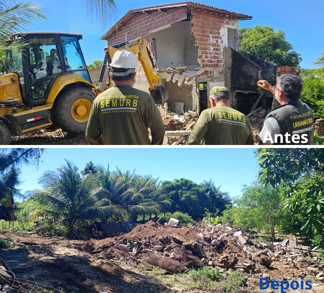 construção irregular em área de proteção ambiental em natal-rn | Crédito: Camille Melo
