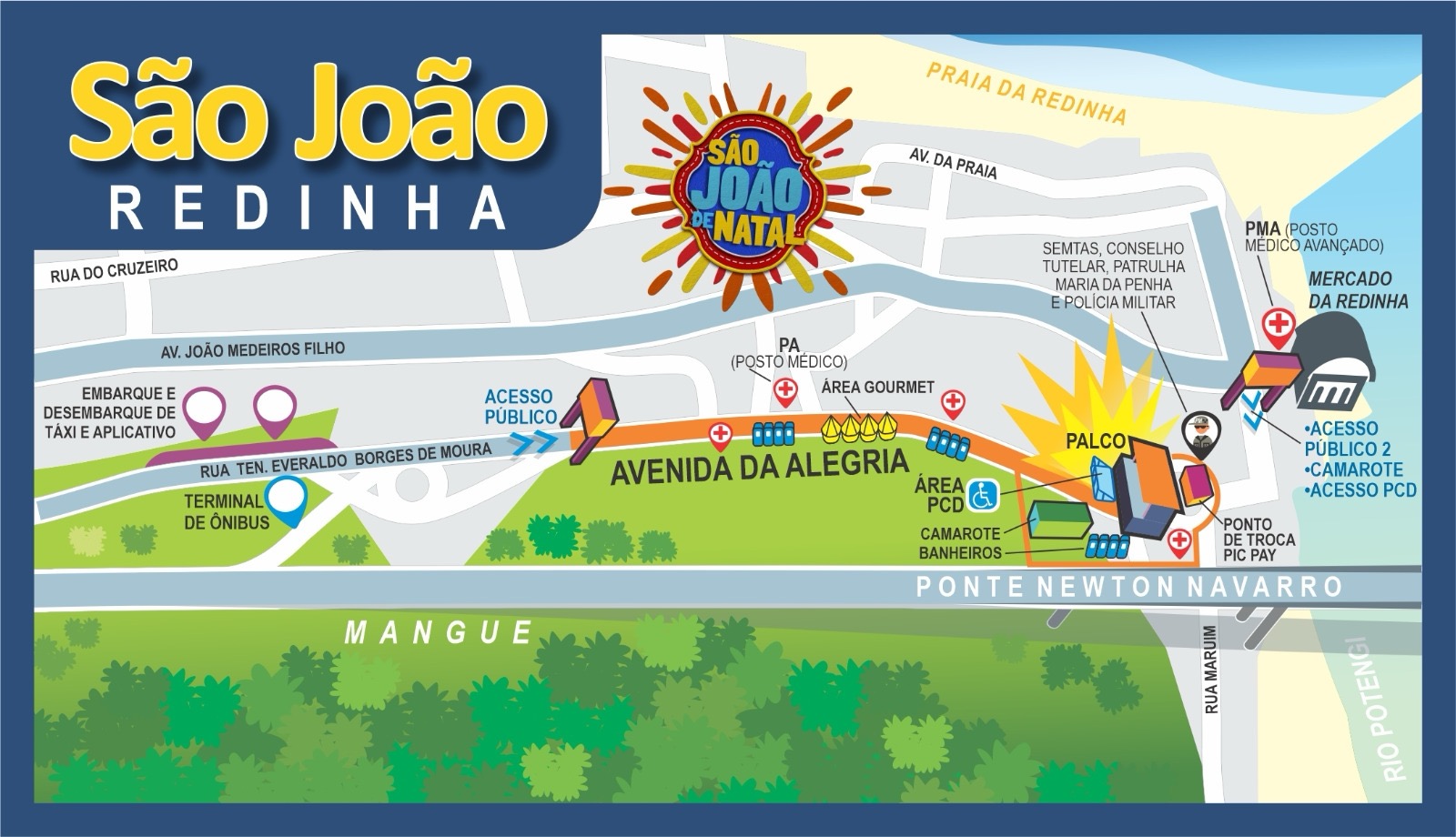 São João de Natal 2025 na Redinha | STTU Trânsito | Imagem: