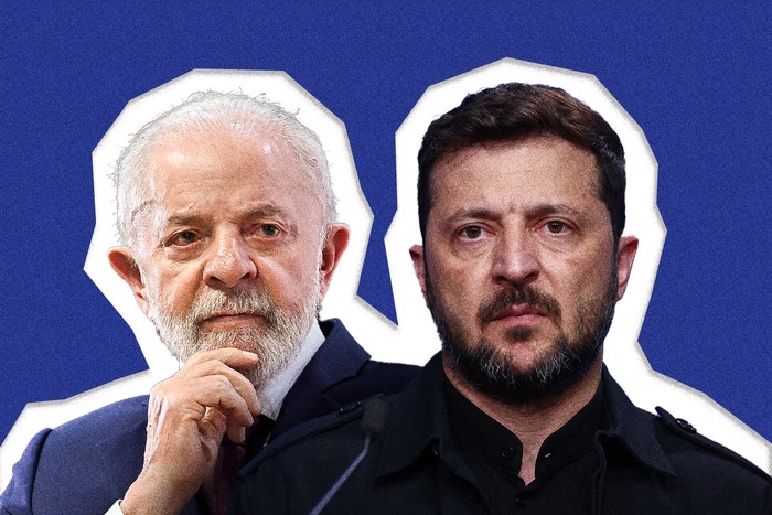 Lula e Volodymyr Zelensky | Foto: Arte/Metrópoles