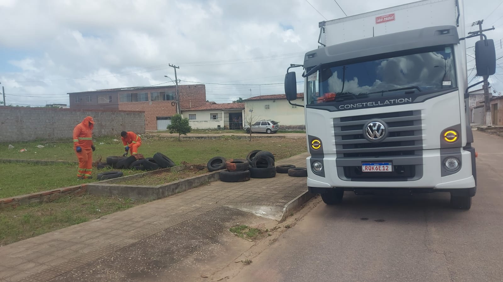 pneus recolhidos em Natal | Crédito: Urbana