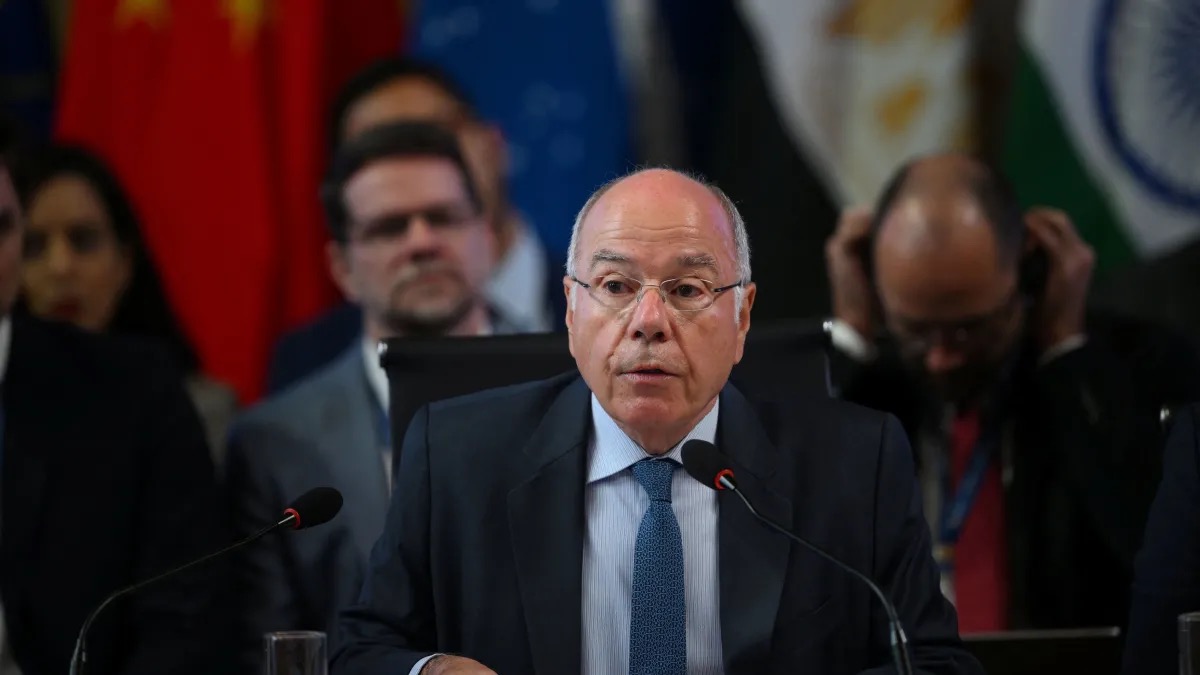 Chanceler brasileiro, Mauro Vieira  • Mauro Pimentel/Pool via REUTERS