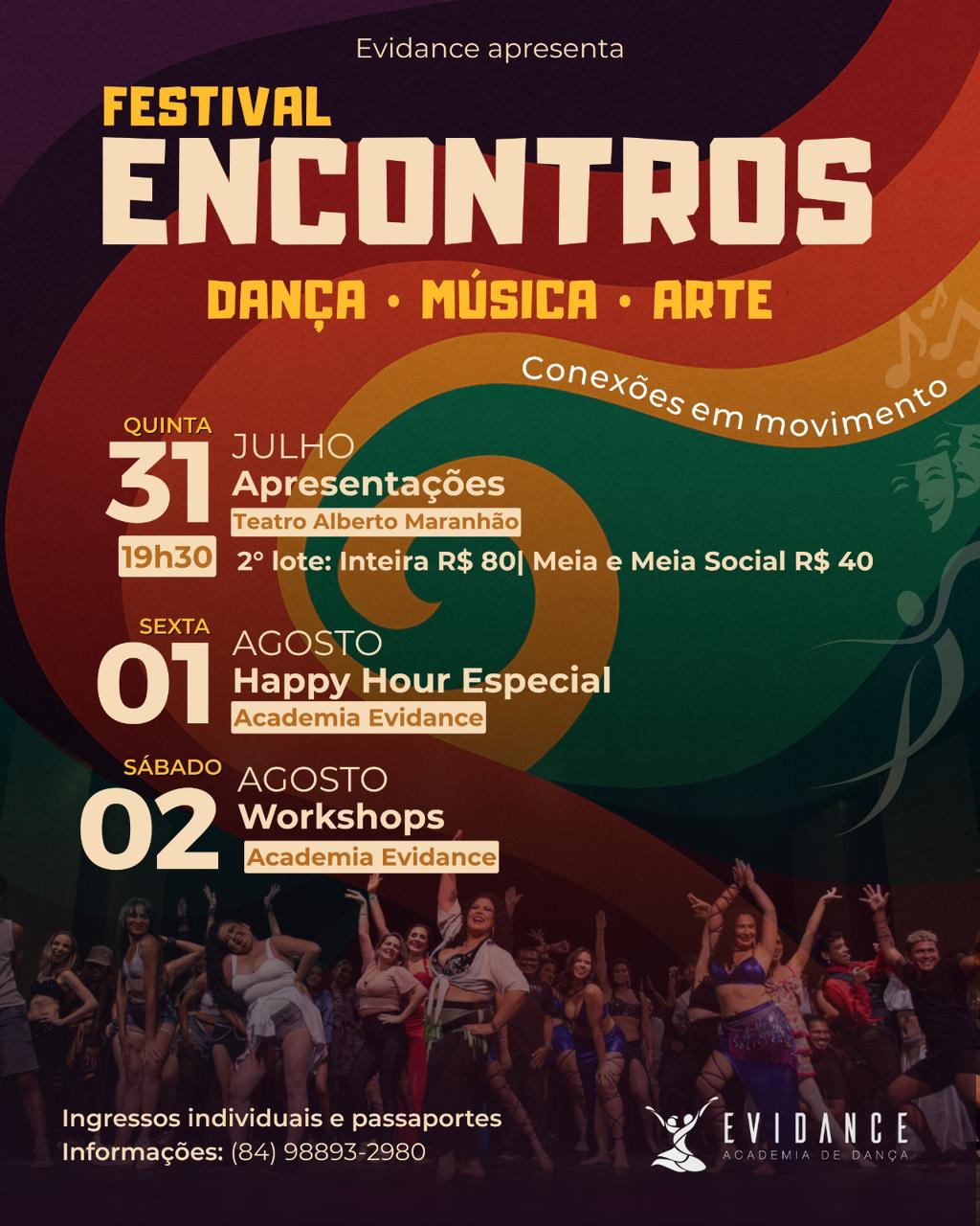 Festival Encontros leva dança, música e arte ao TAM e à zona Sul de Natal | Foto: Divulgação