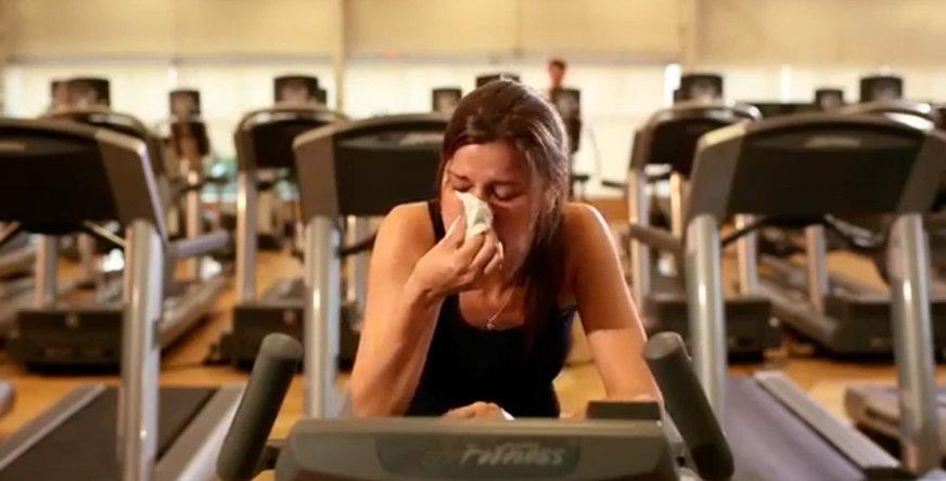 Treinar com gripe
