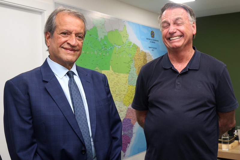 Valdemar Costa Neto e Jair Bolsonaro | Fotos.: Beto Barata/ PL