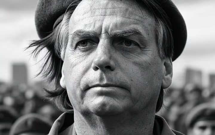 Jair Bolsonaro de Che Guevara | Imagem gerada por IA pelo O Antagonista