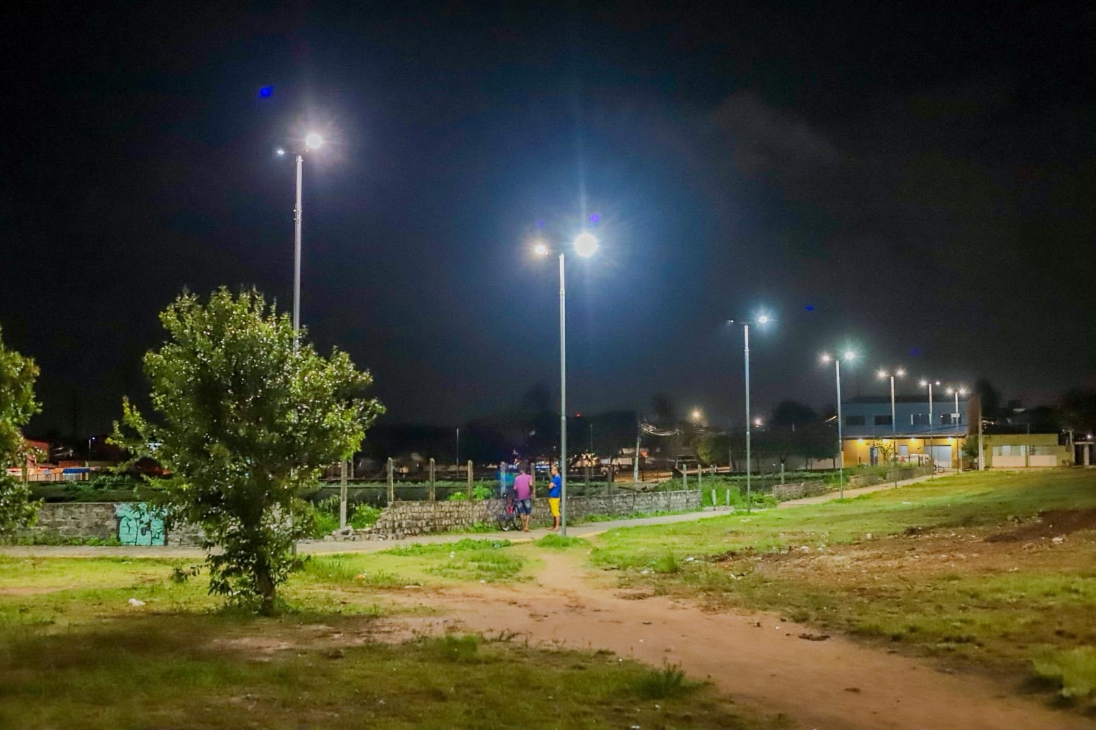 Alameda Marinho Chagas recebe nova iluminação em LED na Zona Norten | Crédito: Semsur