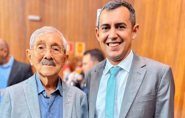 o prefeito de Ouro Branco, Samuel Souto (PL), e o vice Dr. Araújo (PP)
