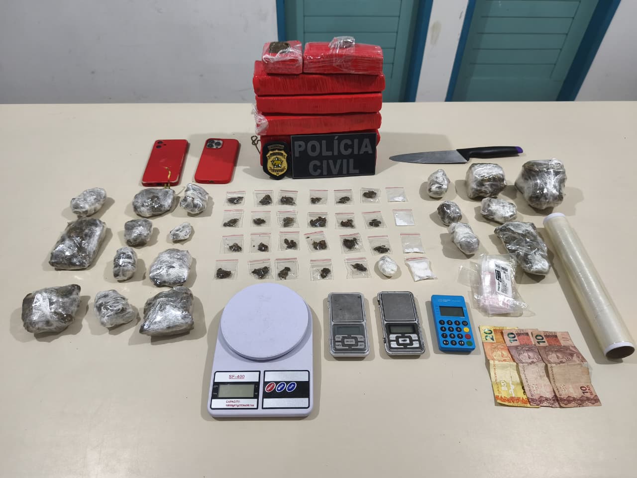 Polícia Civil prende dois suspeitos e causa prejuízo de R$ 120 mil ao tráfico de drogas em Caicó