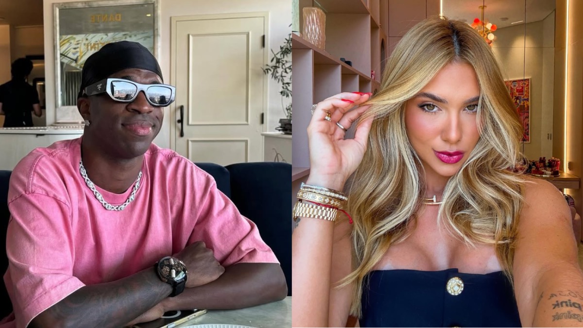 Antes do pedido de namoro, os dois turistaram em Mônaco ao lado dos amigos  • 1: Instagram/Vini Jr 2: Instagram/Virginia Fonseca