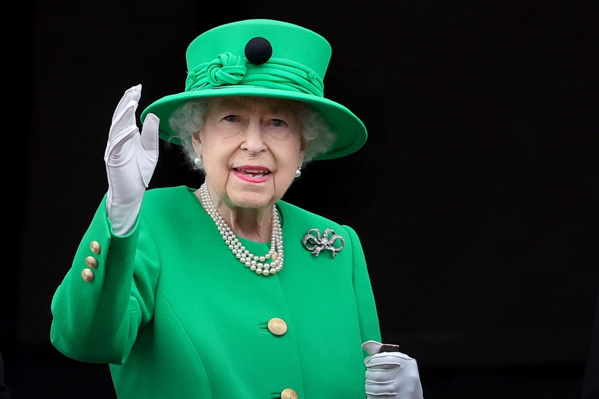 Rainha Elizabeth II no encerramento do Jubileu de Platina. A foto é de Chris Jackson