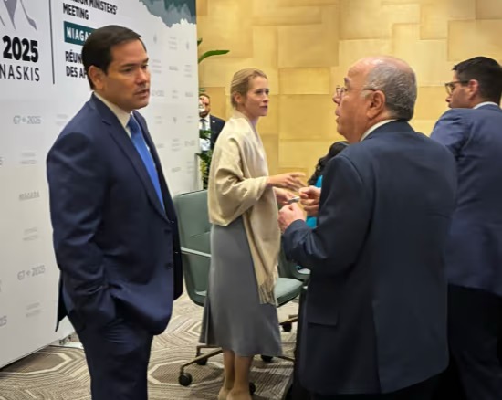 Marco Rubio e Mauro Vieira. Reprodução/X.