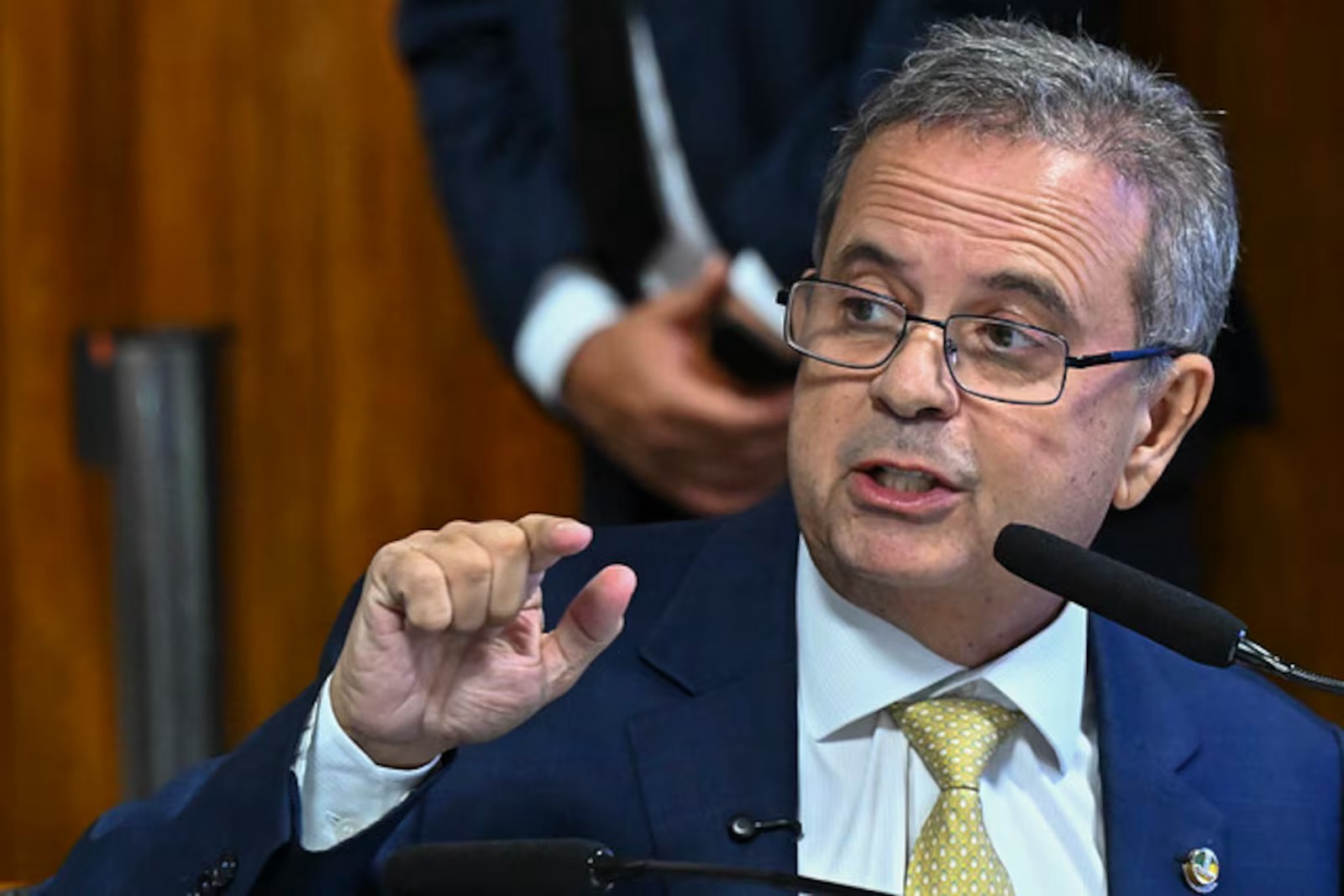 Líder da oposição no Senado, senador Rogério Marinho (PL-RN) diz que grupo votará contra Messias Jefferson Rudy/Agência Senado - 18.11.2025