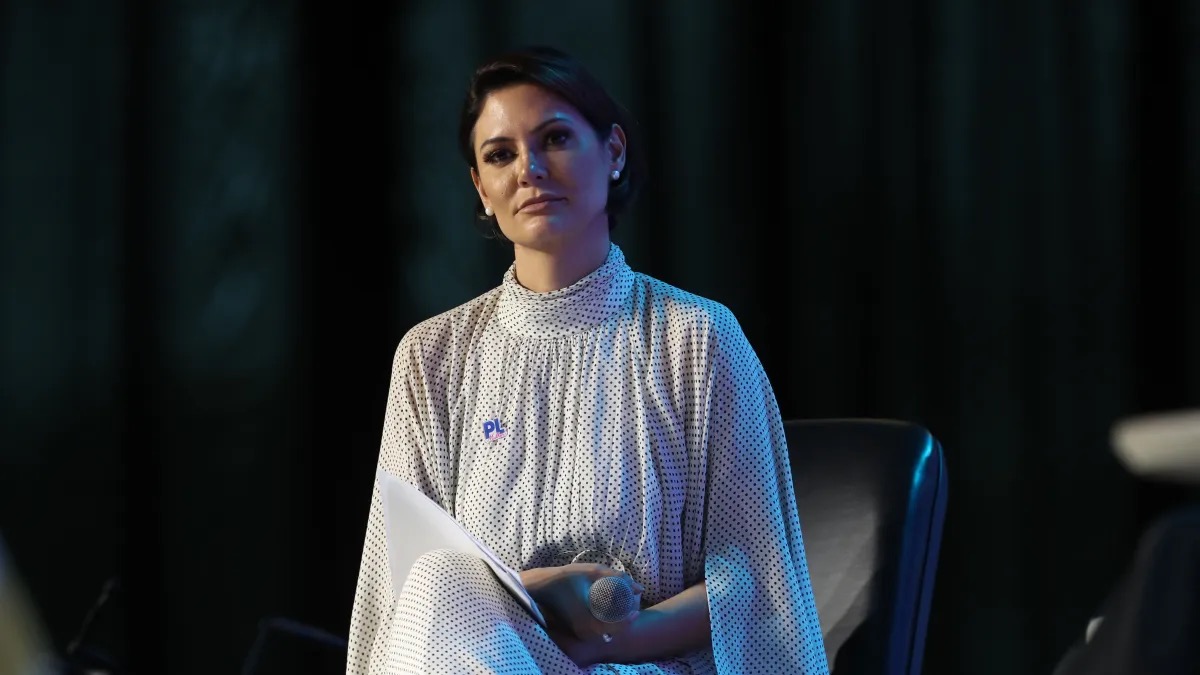 Ex-primeira-dama Michelle Bolsonaro (PL)  • Wilton Junior/Estadão Conteúdo e Marcelo Camargo/Agência Brasil