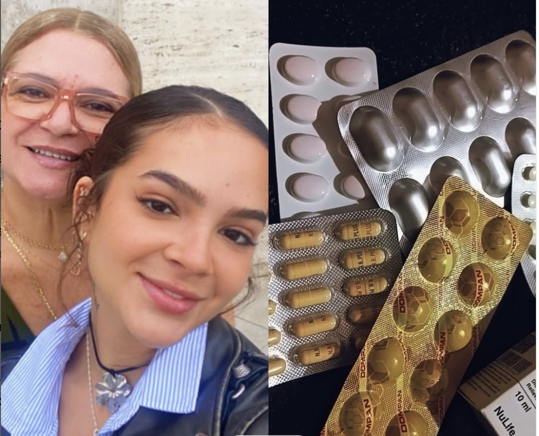 Mãe Mel Maia morte remedios e álcool