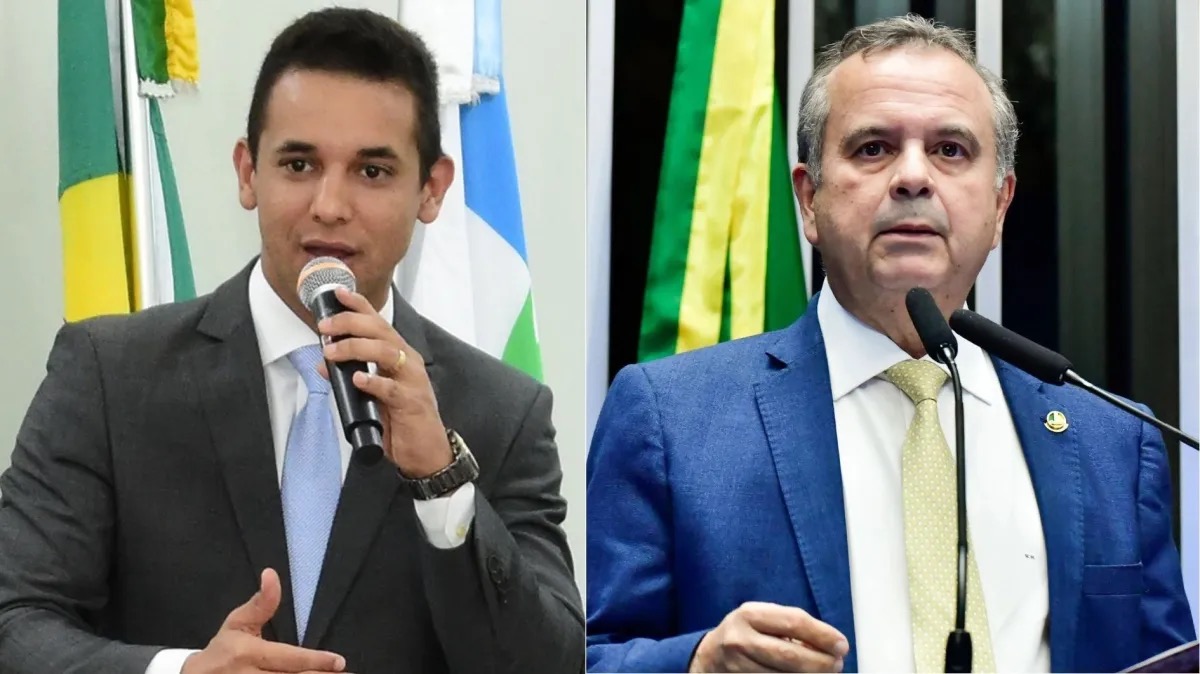 O prefeito de Mossoró (RN), Alysson Bezerra, e o senador Rogério Marinho (PL-RN)  • Prefeitura de Mossoró e Waldemir Barreto/Agência Senado