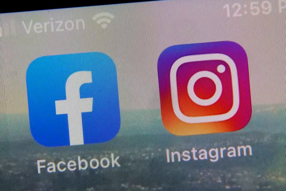 Facebook e Instagram — Foto: AP Photo/Richard Drew