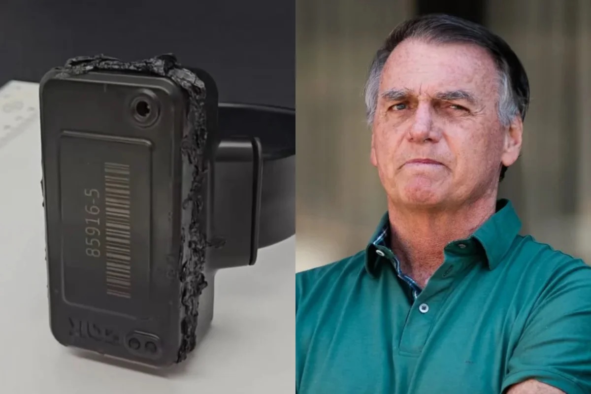 Bolsonaro e tornozeleira