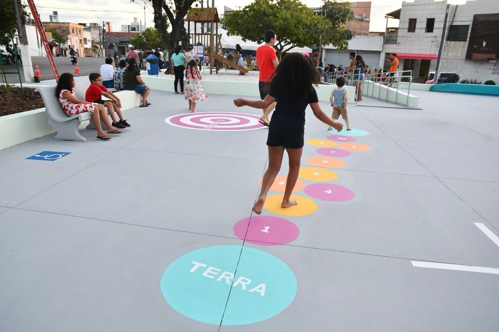 Praça João Tibúrcio em Cidade Alta no Centro histórico de Natal | Crédito: Foto: Magnus Nascimento/Secom