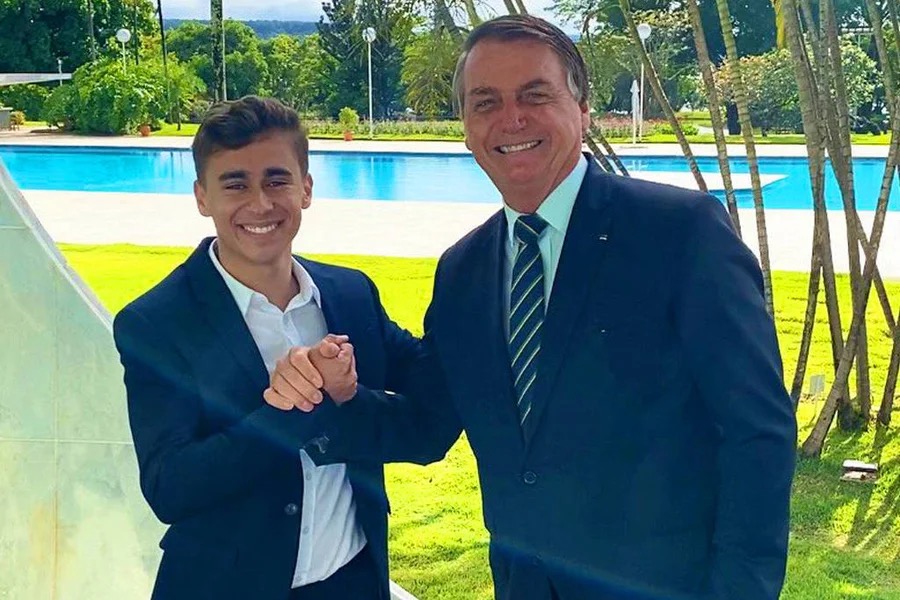 Nikolas Ferreira e Jair Bolsonaro
