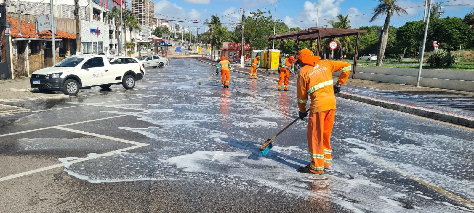 Urbana limpeza de ruas em natal