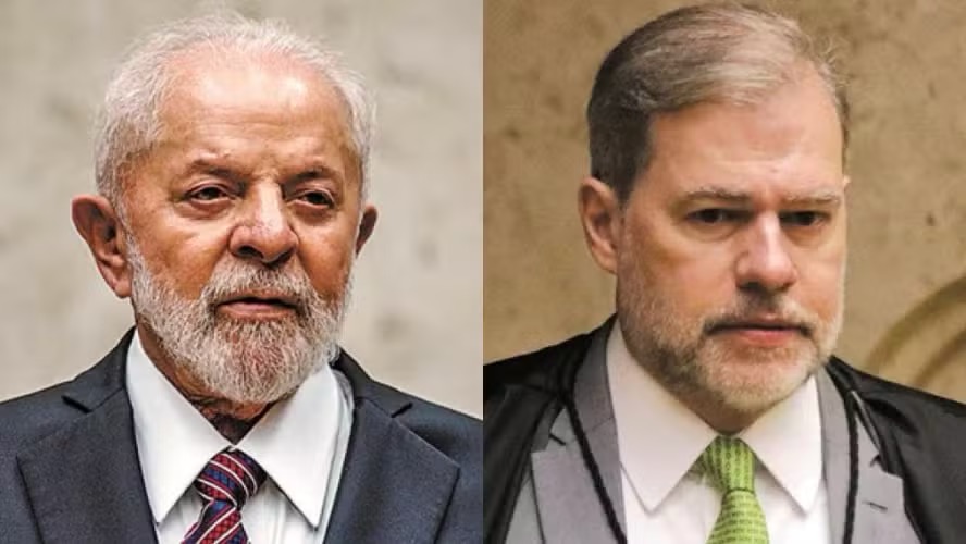 O presidente Lula e o ministro Dias Toffoli, do Supremo Tribunal Federal (STF) — Foto: Brenno Carvalho/O Globo; Nelson Jr./SCO/STF