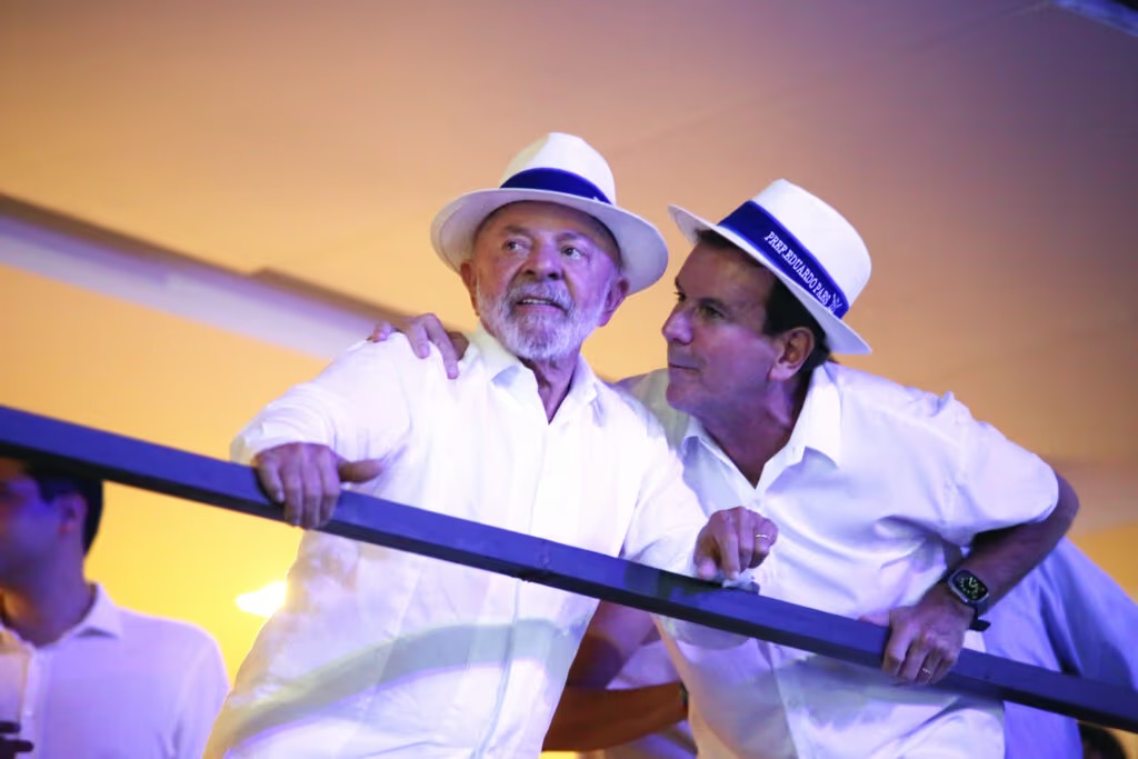 Lula e Eduardo Paes no carnaval 2026 | Foto: João Salles | Riotur