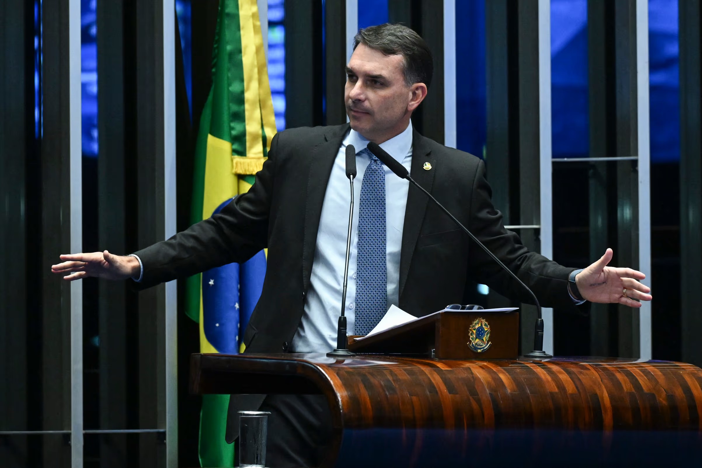 FLÁVIO BOLSONARO | Foto: Carlos Moura/Agência Senado
