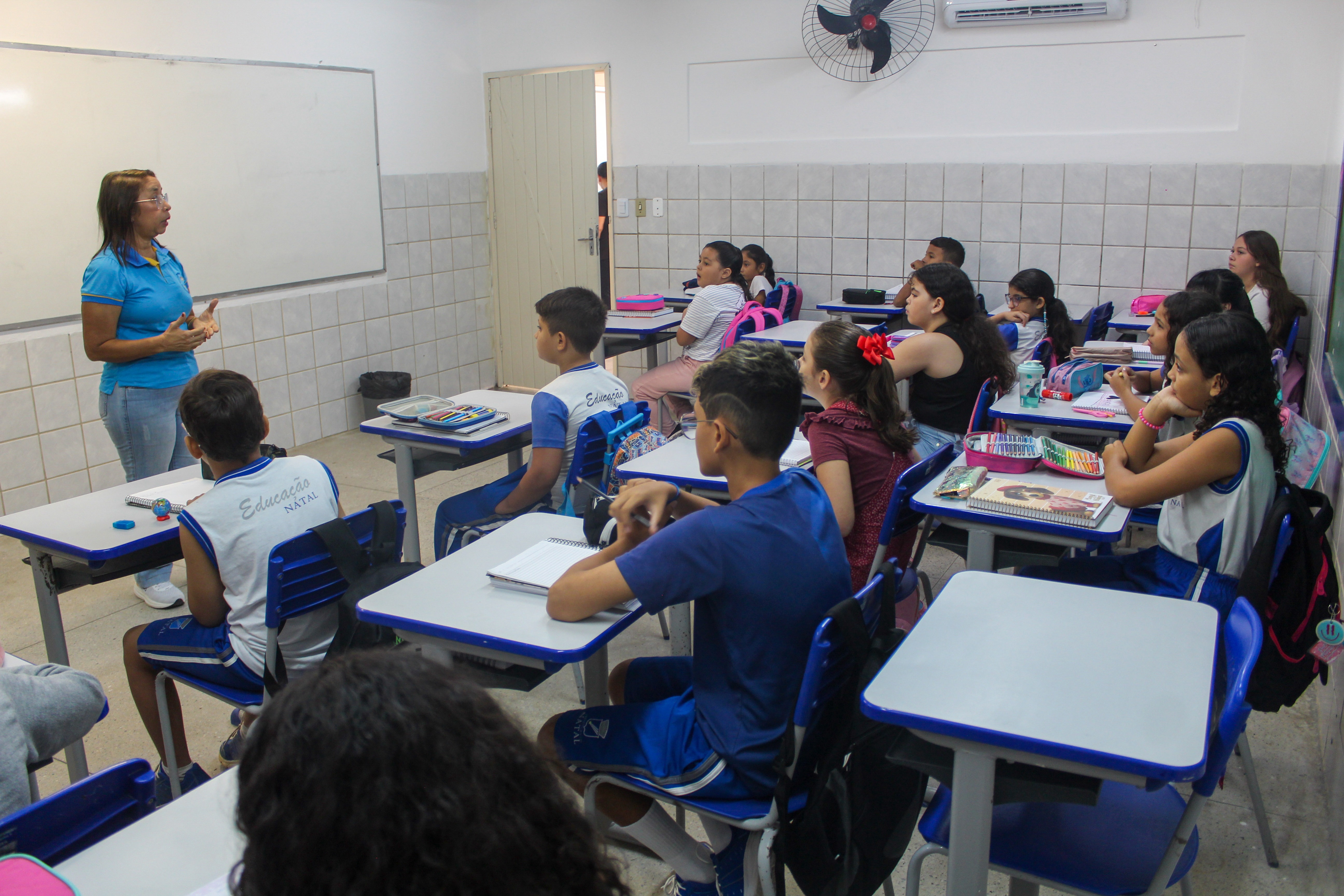 Sala de aula em natal | escola em Natal | Crédito: Manoel Barbosa/SME