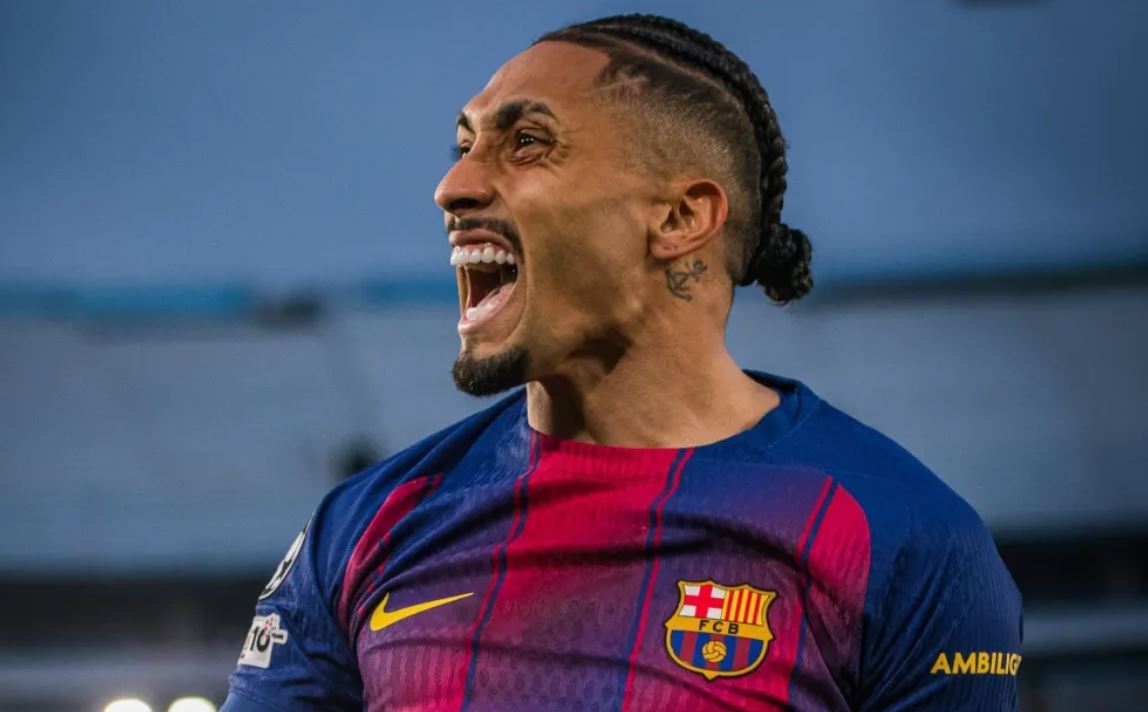 Raphinha • Reprodução/X/Barcelona