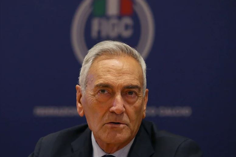 O presidente da Federação Italiana de Futebol, Gabriele Gravina - Paolo Bruno/Getty Images