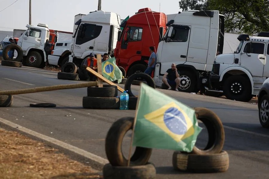 Bloqueio de caminhoneiros em 2022 | Vinícius Schmidt/Metrópoles