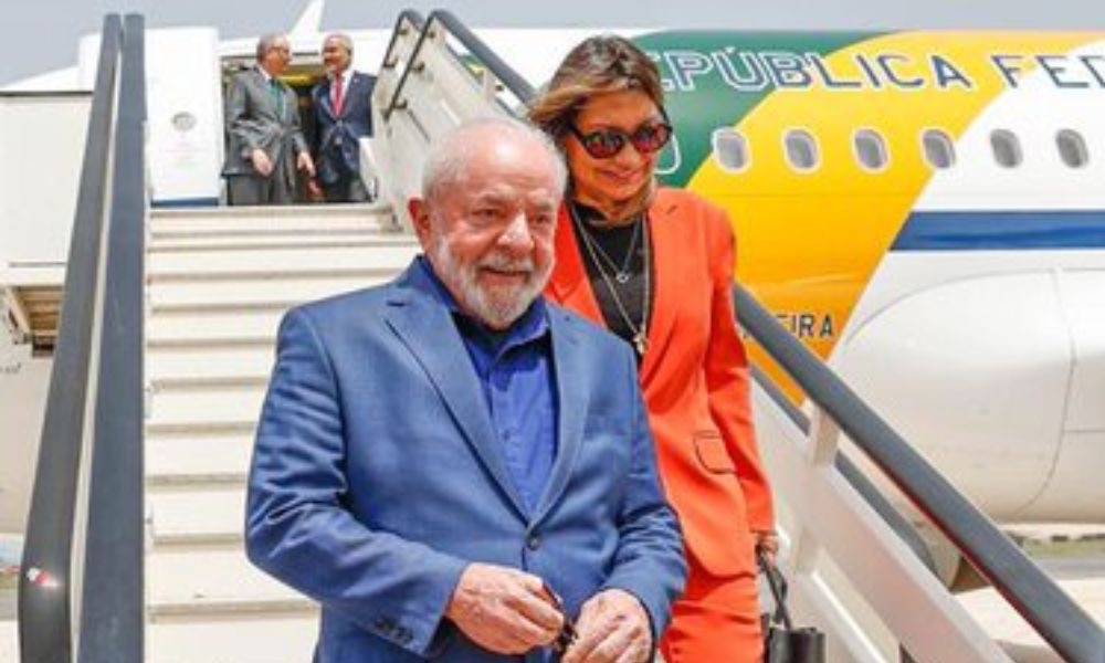 Lula e Janja viagem | avião 