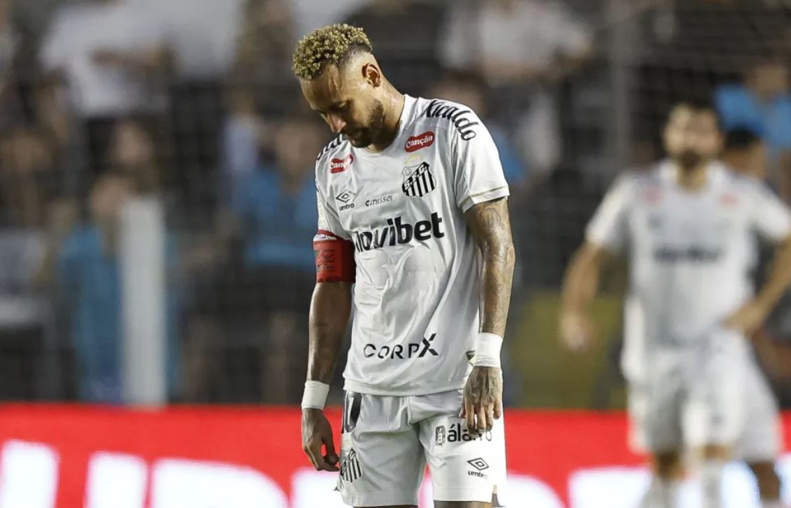 Neymar após derrota do Santos para o Fluminense  • Miguel Schincariol/Getty Images