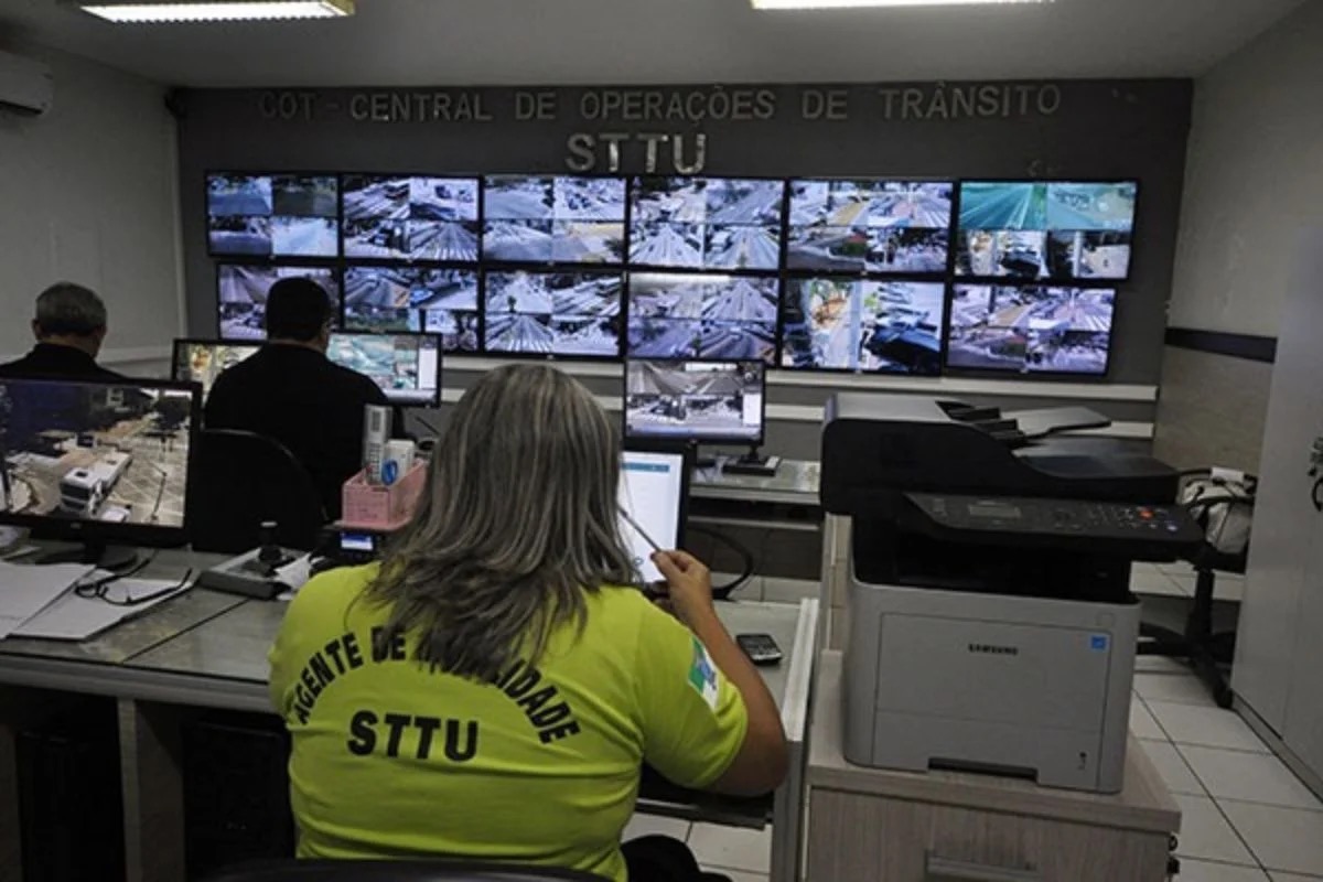 Sistema de videomonitoramento da STTU | FOTO: STTU 