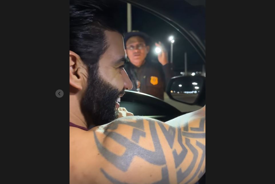 Gusttavo Lima parado por Blitz