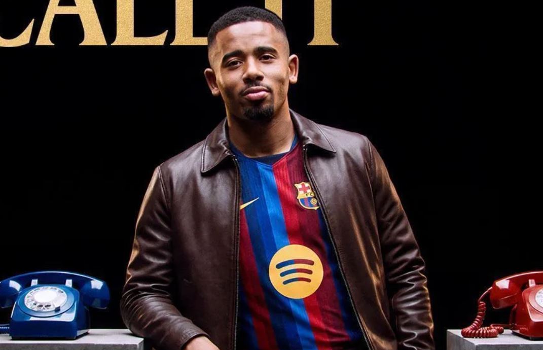 Gabriel Jesus é anunciado pelo Barcelona  - Foto: Divulgação/ Barcelona