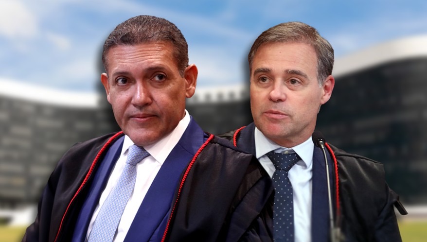 Nunes Marques é eleito novo presidente do TSE. André Mendonça será o vice.(Imagem: Luiz Roberto/TSE | Arte Migalhas)