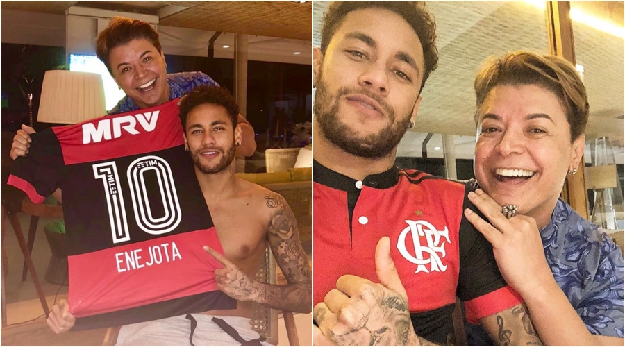 Neymar com camisa do Flamengo