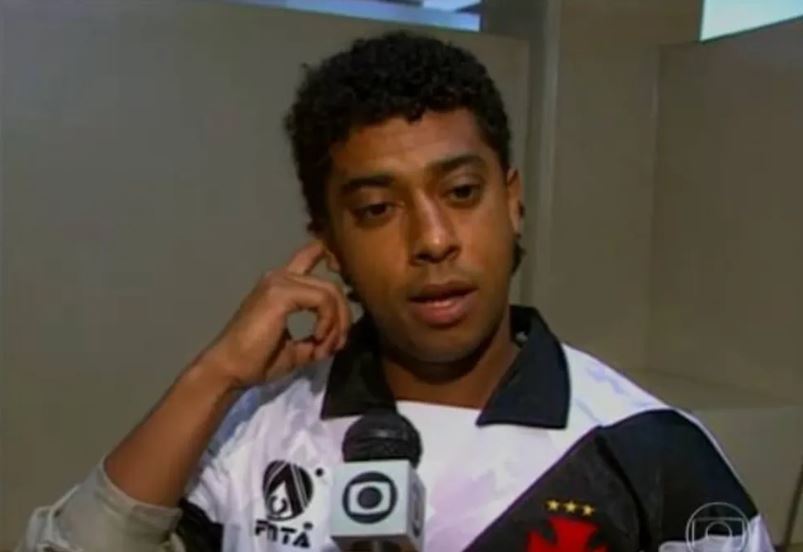 Carlos Alberto Dias, meia do Vasco em 1992 e 1993 — Foto: Reprodução/TV Globo