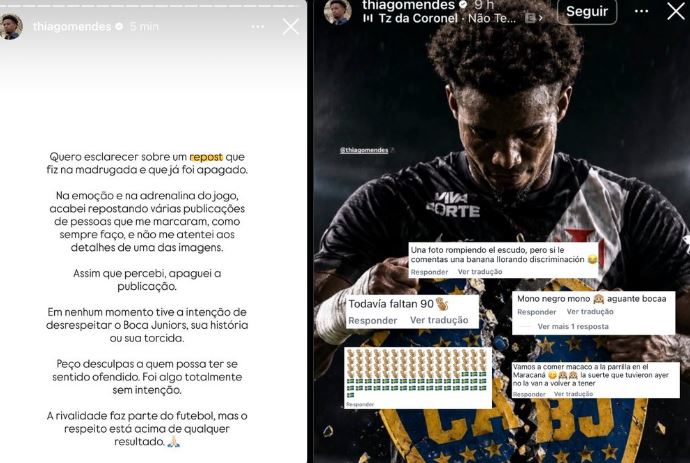 Thiago Mendes sofre racismo