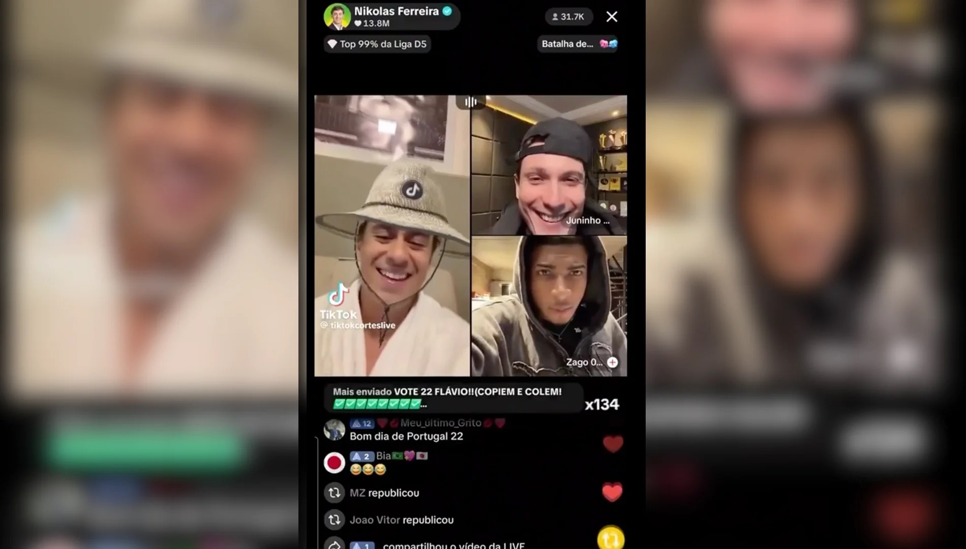 Nikolas Ferreira falou sobre a possibilidade de disputar a Presidência em 2031 durante live no TikTok