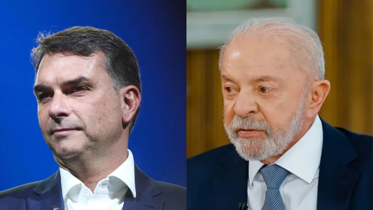 Flávio Bolsonaro e Lula