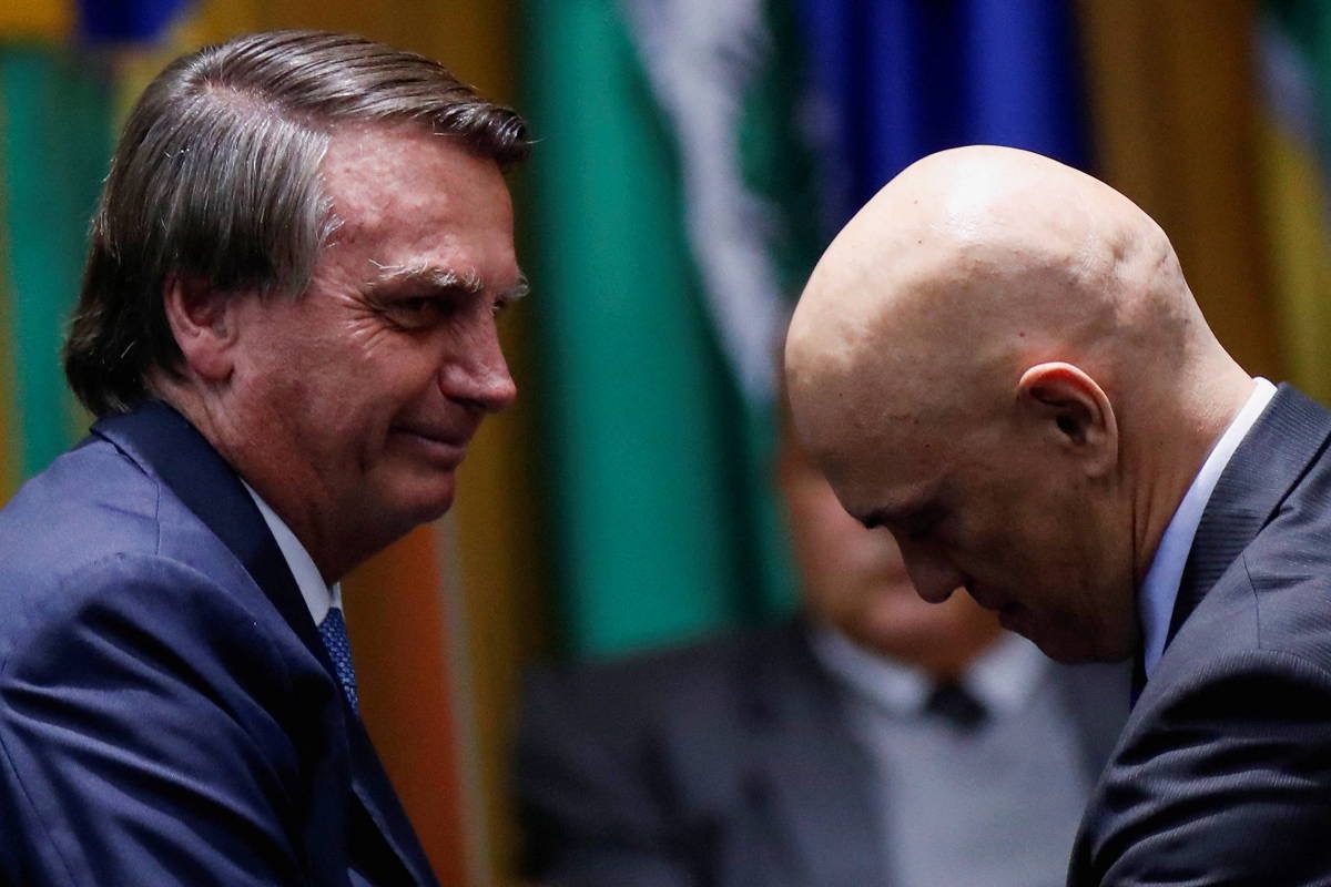 JAIR BOLSONARO E ALEXANDRE DE MORAES
