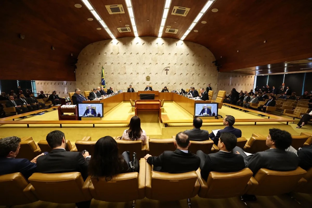 Sessão do STF que analisou relatório da PF sobre mensagens entre Moraes e Vorcaro  • Antonio Augusto
