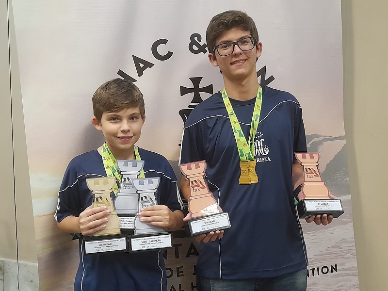Com 14 medalhas, RN quebra recorde no Campeonato Brasileiro de Xadrez